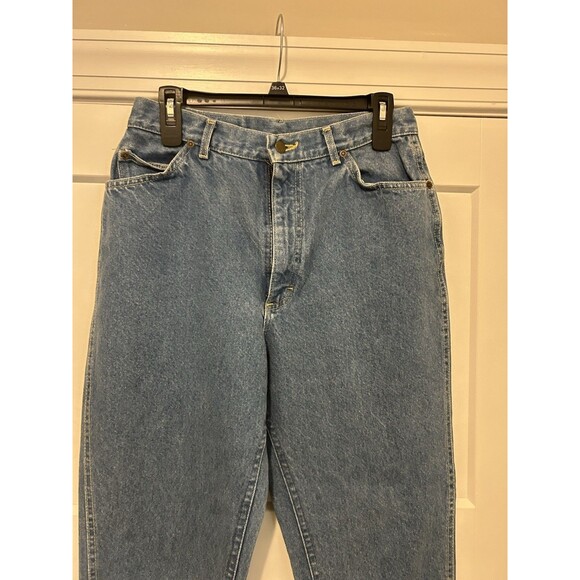 Vintage Lee Riders High Rise Tapered Zipper Leg Detail Size Vintage 16 Waist 30 - Picture 2 of 10